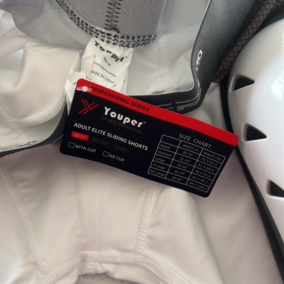 Brand new Youper elite sliding Shorts with cup Hockey Football soccer baseball - Picture 2 of 2